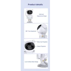 LED projector - night light - rotatable - starry sky - galaxy - astronaut shapeStage & events lighting
