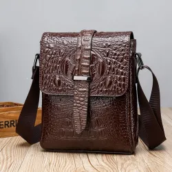 Vintage shoulder bag - crocodile skin patternBags