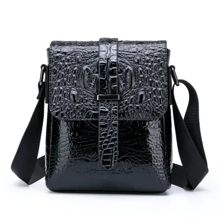 Vintage shoulder bag - crocodile skin patternBags
