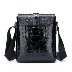 Vintage shoulder bag - crocodile skin patternBags