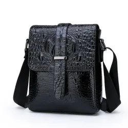 Vintage shoulder bag - crocodile skin patternBags