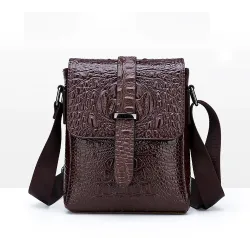 Vintage shoulder bag - crocodile skin patternBags