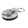 Retractable steel wire - elastic chain - stainless steel keychainKeyrings