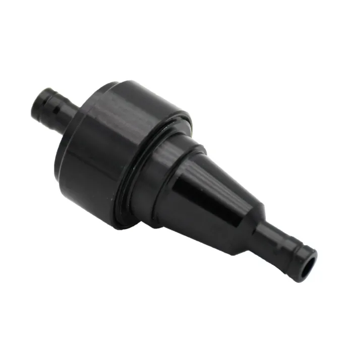 Motorcycle petrol / fuel / oil filter - universal - aluminum - 6 mmMotorbike parts
