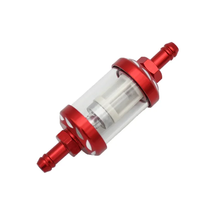 Motorcycle gas / petrol / oil filter - universal - 8 mmMotorbike parts