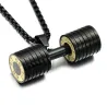 Dumbbell pendant with necklace - stainless steelNecklaces