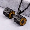 Dumbbell pendant with necklace - stainless steelNecklaces
