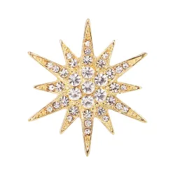 Crystal star broochBrooches