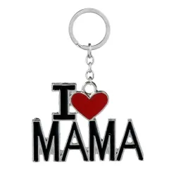 I Love Mom - I Love Dad - keychainKeyrings