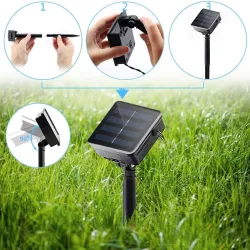 Outdoor solar light - LED garland - waterproof - 22 mSolar lighting