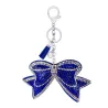 Crystal bow - metal keychainKeyrings