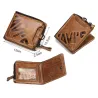 Vintage leather wallet - card / coin holder - large capacityWallets
