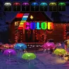 Solar garden light - waterproof - colorful fiber optic jellyfishSolar lighting