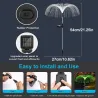 Solar garden light - waterproof - colorful fiber optic jellyfishSolar lighting