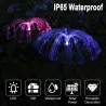 Solar garden light - waterproof - colorful fiber optic jellyfishSolar lighting