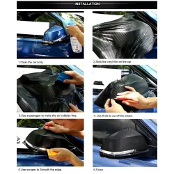 Carbon fiber vinyl film - high glossy - car / motorcycle stickerStyling parts