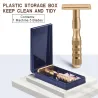 Manual shaving razor - double edge - with 5 bladesShaving