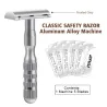 Manual shaving razor - double edge - with 5 bladesShaving