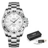 LIGE - stainless steel Quartz watch - waterproof - whiteWatches