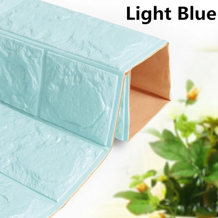 3D wall sticker - self adhesive foam - wallpaper - waterproof - brick design - 60 * 30cmWall stickers