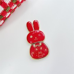 Foldable phone holder - stand - red Chinese bunnyHolders