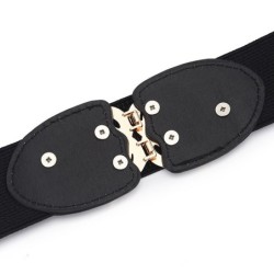 Elastic canvas belt - with decorative metal buckleBelts
