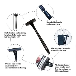 Shaving knife - long handle - with bladesShaving
