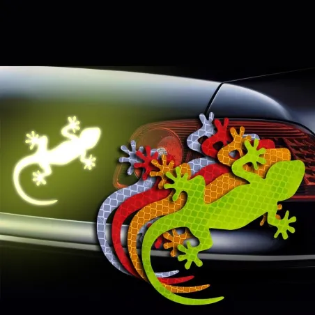 Reflective car sticker - gecko pattern - 2 piecesStickers