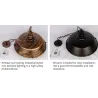 Vintage ceiling lamp - with metal shade - 110 - 220V - E27Ceiling lights