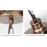 Vintage ceiling lamp - with metal shade - 110 - 220V - E27Ceiling lights