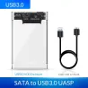 ORICO - 2.5inch - transparent HDD case - with cable - SATA to USB3.0HDD case