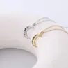 Crystal moon pendant with necklace - 925 sterling silverNecklaces