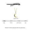 Crystal moon pendant with necklace - 925 sterling silverNecklaces
