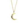 Crystal moon pendant with necklace - 925 sterling silverNecklaces
