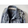 Short denim jacket - with decorative pearlsJackets