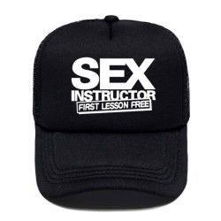 Funny baseball cap - SEX INSTRUCTOR letteringHats & Caps