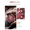 LIGE - stainless steel Quartz watch - waterproof - silicone strap - brownWatches