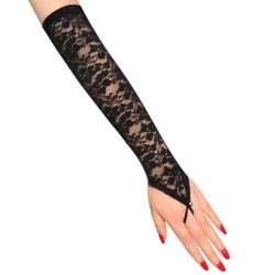 Sexy long lace gloves - fingerlessGloves