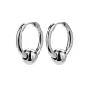 Small hoop earrings with a ballEarrings