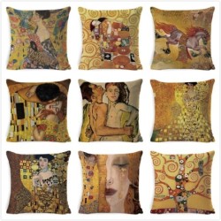 Decorative cushion cover - Gustav Klimt painting - 45cm * 45cmCushion covers
