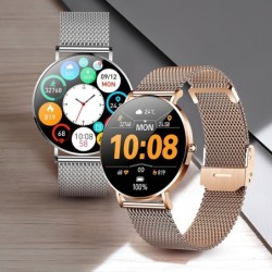 Elegant Smart Watch - ultra thin - 1.36" - AMOLED - HD display - waterproof - stainless steel mesh strapSmart-Wear