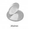 N35 - neodymium magnet - strong round disc - 20mm * 2mm - 10 piecesN35