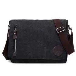 Rectangular shoulder canvas bagBags