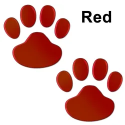 3D animal foot print - car stickerStickers
