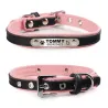 Dogs / cats collar - ID Tag - personalized - engraved - leatherCollar & Leads