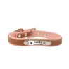 Dogs / cats collar - ID Tag - personalized - engraved - leatherCollar & Leads