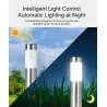 Solar garden light - stainless steel ground pillar - tubeSolar lighting