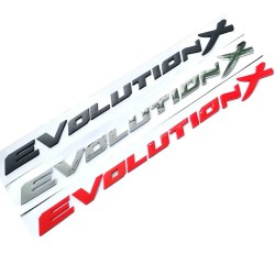 Decorative car emblem - plastic sticker - Evolution X lettersStickers