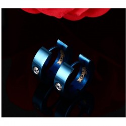 Small hoops earrings - with zirconia - stainless steelEarrings