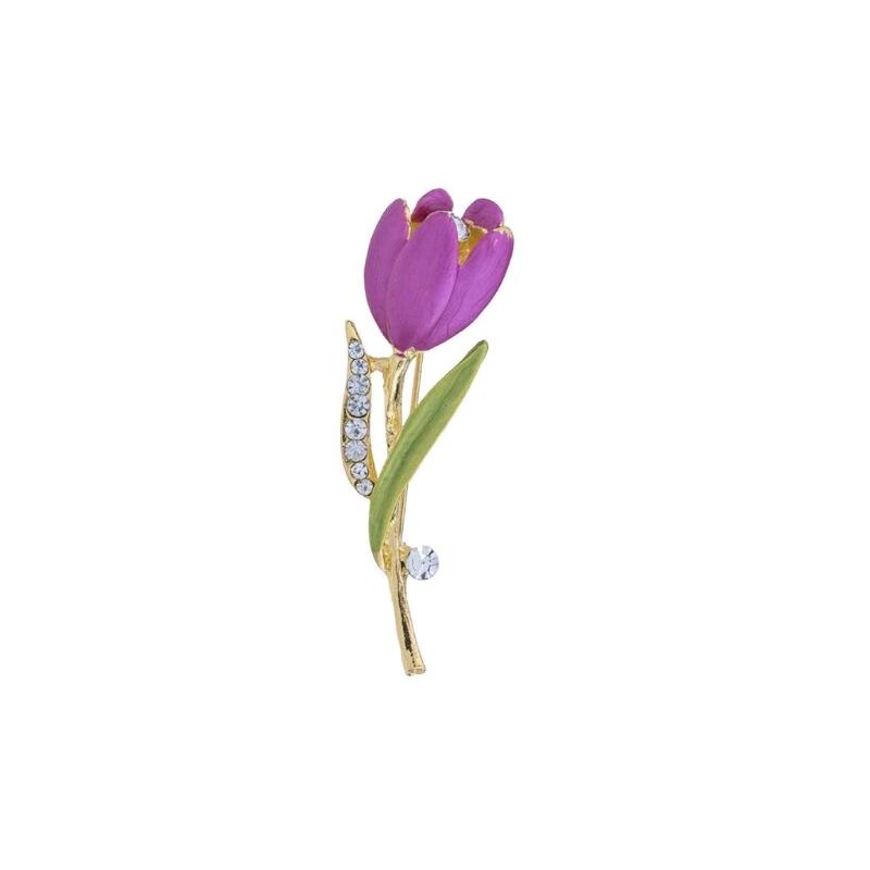 Flowers shaped brooch - roses / tulipsBrooches